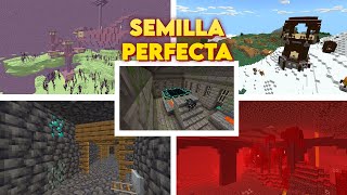 🔥LA MEJOR SEMILLA PARA Minecraft 1.20+ BEDROCK!! Para comenzar tu mundo técnico  #minecraft