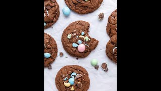 Double Chocolate Easter Cookies