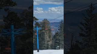 Skiers on Snow Peak in New Mexico