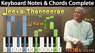 Jeeva Thanneerae Aaviyanavarae Keyboard Notes & Chords | ஜீவ தண்ணீரே ஆவியான | Berchmans | JJ Vol 14