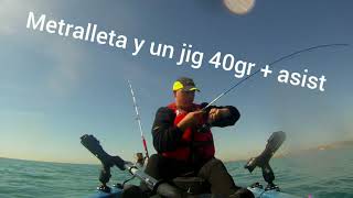 Picada fuerte a jigging ( kayak )