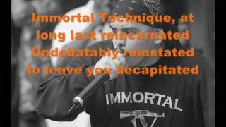 Immortal Technique - Creation & Destruction Lyrics