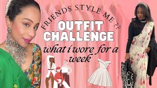 OUTFIT CHALLENGE || what I wore in a week || Telugu Vlogs||