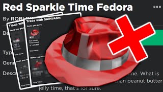 I Traded my Red Sparkle Time Fedora for a 200K+ Win on Roblox...