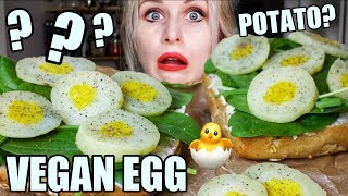 How to make VEGAN EGGS from a POTATO - MEGA EASY & unbelievable authentic