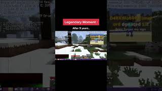 Minecraft Legendary Moment #shorts