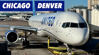 THE PENCIL JET: Flying United's 757-300 from Chicago to Denver