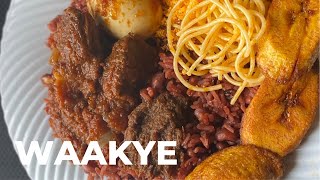 How to Make  Waakye || Rice and Beans