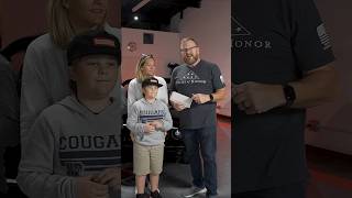 We flew Brandon and his family to San Diego to meet his classic muscle car prize!