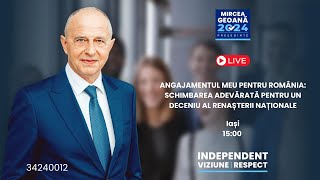 ANGAJAMENTUL MEU PENTRU ROMÂNIA: SCHIMBAREA ADEVĂRATĂ PENTRU UN DECENIU AL RENAȘTERII NAȚIONALE