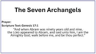 THE LAST GENERATION "The Seven Archangels" Evangelist Richard Gonzales Jr