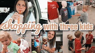 MORE Back To School Shopping With Me + 3 KIDS 🥴| School Clothes Haul and MORE