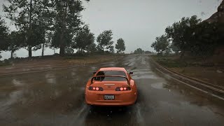 Supra mk4 strong wind heavy rain forza horizon 5