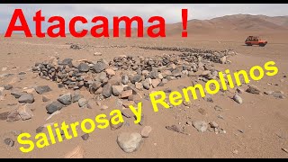 Quebrada Salitrosa y mina Remolinos en el desierto de Atacama