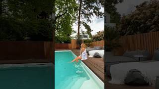 2022 vs. 2023 🥹🤍 Was sagt ihr? 🥹 #pool #garden #beforeandafter #shortsfeed #shortsvideo