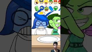 Blue vs Green Emoji Eating Challenge