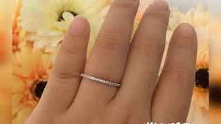 Half Eternity Diamond White Gold Wedding Band