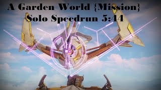 (fwr) | A Garden World (Story Mission) Solo Speedrun (5:44)