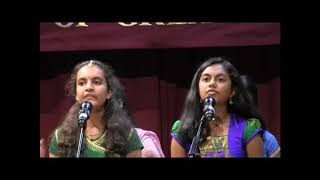 HINDU TEMPLE OF GREATER CHICAGO, LEMONT, IL: MUSIC MELA 2019: PALLAVI MUSIC ACADEMY: TAMBOURI