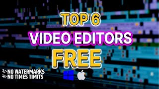 Top 6 Free Video Editing Software Without Watermark [2023] ⚡️⚡️for Windows , MacOS & Linux !!