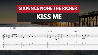 Kiss Me - Sixpence None The Richer  | Easy Fingerstyle Guitar TAB