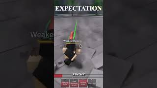 HERO HUNTER combos EXPECTATION VS REALITY #roblox #thestrongestbattlegrounds #funny