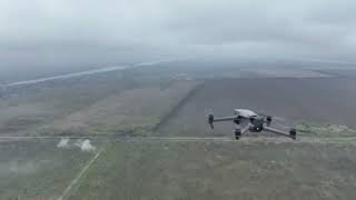 First drone battle in Ukraine war. Ukrainian drone destroyed Russian DJI M3 drone第一場無人機戰鬥，由烏克蘭獲勝