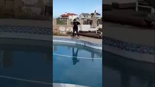 Skater Vs Pool 👀😂 #shorts