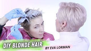 Dye Blonde Hair At Home | Bleaching My Hair | Hair Tutorial 2025 by Eva Lorman