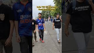 India Champion T20 World Cup 2024 Wining Road Show Mumbai #indiancricket #rohitsharma #t20worldcup