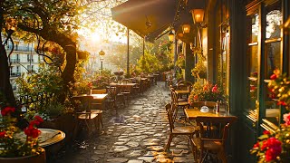 Outdoor Cafe Ambience - Morning Coffee Shop Music and Romantic Bossa Nova Music for Good Mood