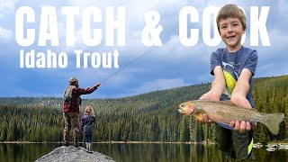 Catch and Cook Idaho Trout - First time Fly Fishing