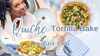 Healthy| Tortilla Quiche Bake