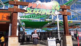 My 600th Coaster Credit!  Prairie Screamer at Traders Village Grand Prairie TX, on New Years Eve