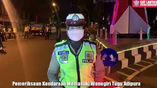 Live Report Penyekatan Polres Wonogiri Tugu Adipura Klampisan