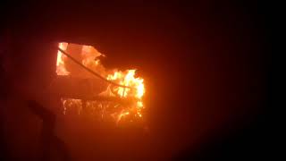 Ladder Company 260 at a Working Residential House Fire Helmet Cam, PA