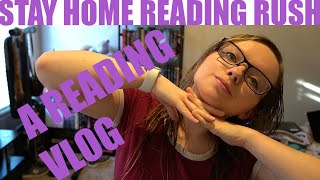 Stay Home Reading Rush || an attempt at vlogging