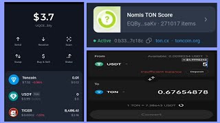 How to get TON for Nomis minting and also check whether the minted NFT is active or inactive