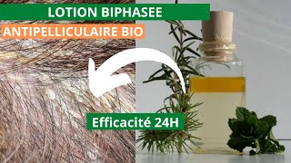 Lotion biphasée antipelliculaire bio avec effet immédiat