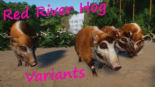 Red River Hog Variants by Gabboi - Planet Zoo Mod