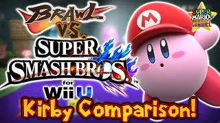 SMC: Brawl vs. Smash Bros. Wii U - Kirby Moveset & Model Comparison!