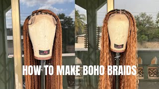 How to make boho braids || Crochet method