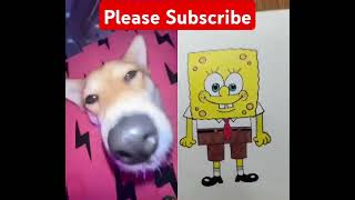 Dog and spongeBob Apt#shorts #trending #viralshorts #ytshorts #spongebob #dog #apt #cute #funny