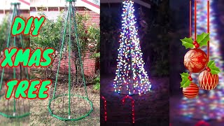 DIY outdoor Light up Christmas Tree