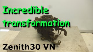 Complete transformation and upgrade of a Zenith VN carburettor. from greasy to great!