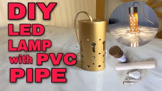 DIY: How to make LED LAMP with PVC PIPE good for decoration | Tonix Creations