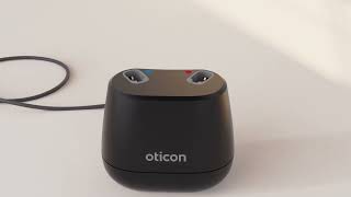 How to charge Oticon miniRITE desk charger