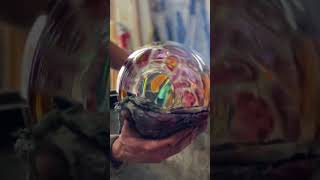 🔥Glassblowing a Vase! #art #glassblowing