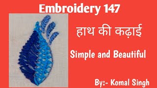 Beautiful embroidery design/ easy embroidery stitch @letslearnembroidery...9372