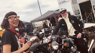 ACE CAFE LONDON Motorcycles TRITON Cafe Racers & DRESDA Bike Day BSA Enfield NORTON Triumph also ran